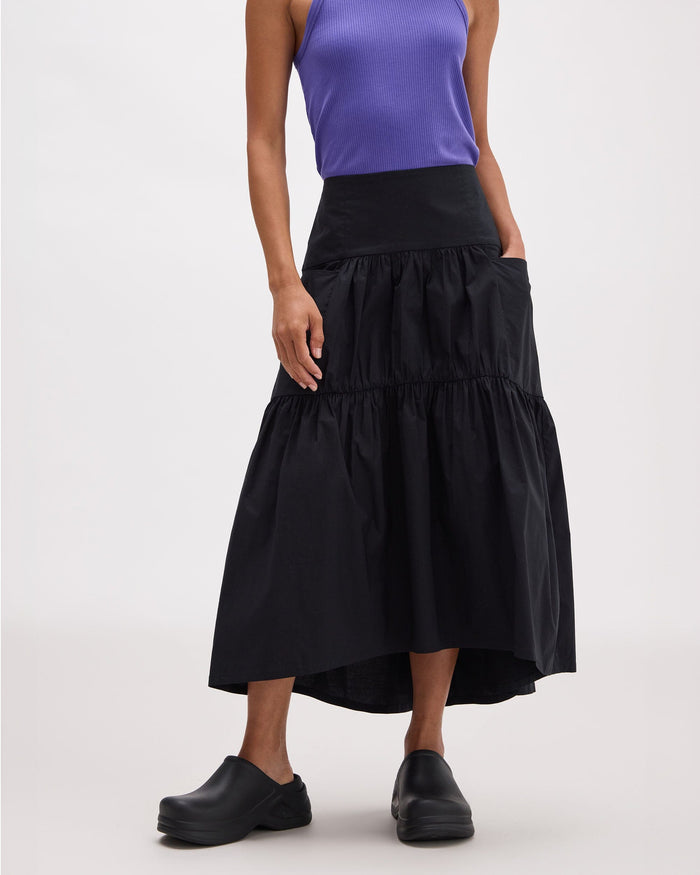 Richer Poorer - Stevie Tiered Maxi Skirt - Black -