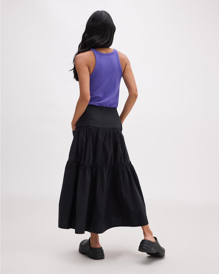Richer Poorer - Stevie Tiered Maxi Skirt - Black -