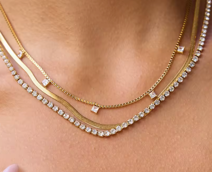 Stevie Triple Chain- Layers of steel Chains