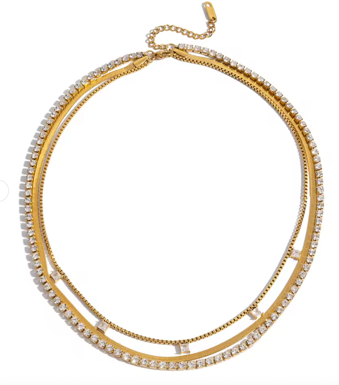 Stevie Triple Chain- Layers of steel Chains