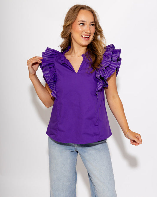 Stitch Detail Game Day Top