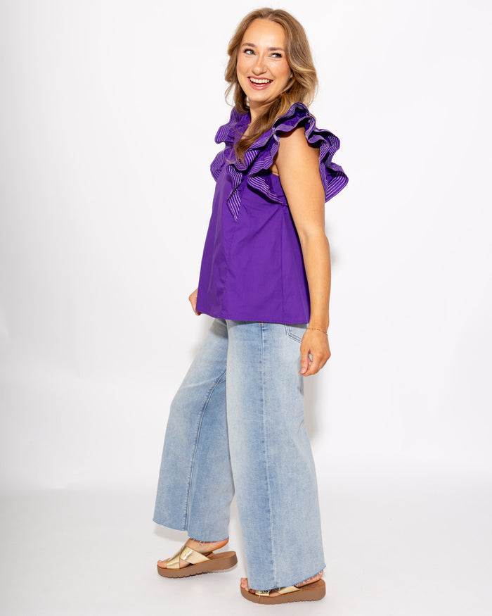 Stitch Detail Game Day Top