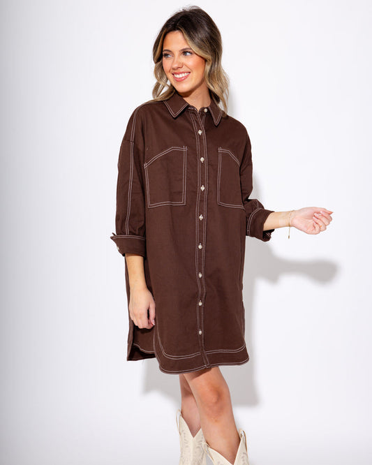 Stitched in Style Mini Dress