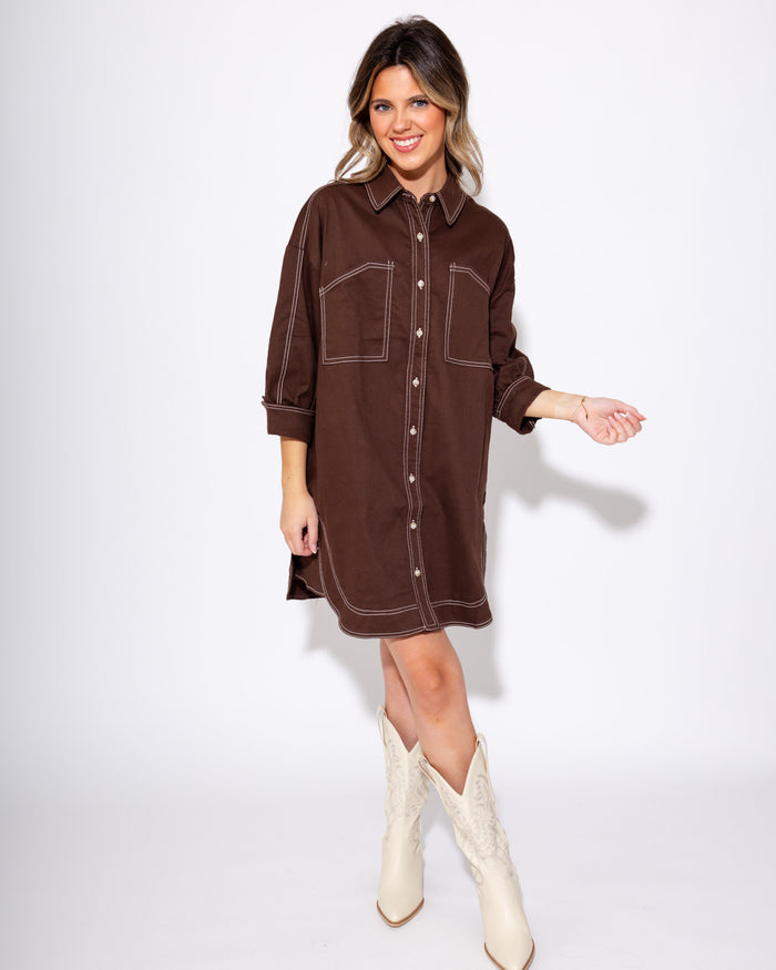 Stitched in Style Mini Dress