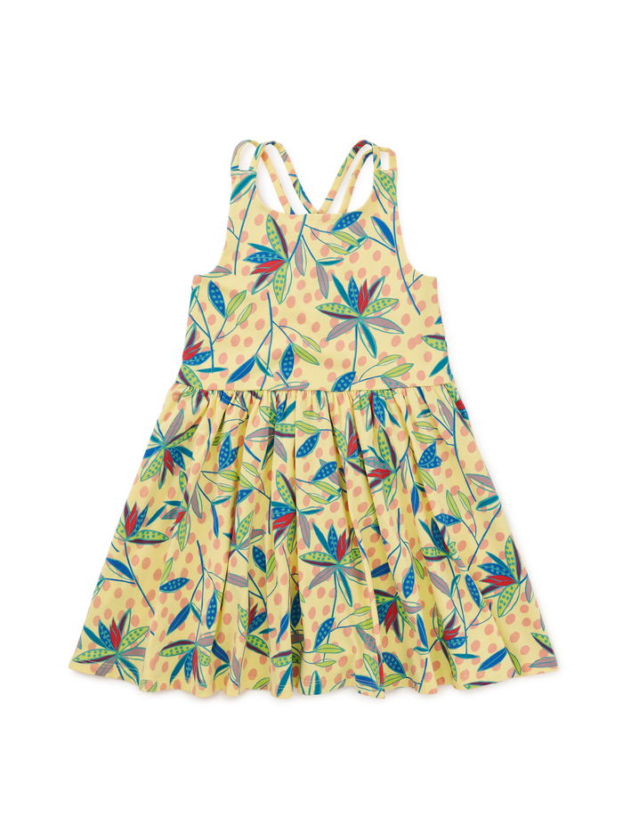 Strappy Back Skirted Dress