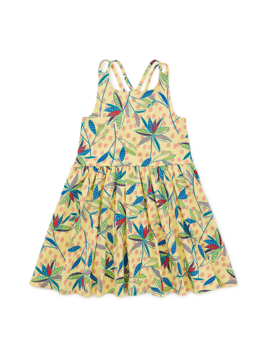 Strappy Back Skirted Dress
