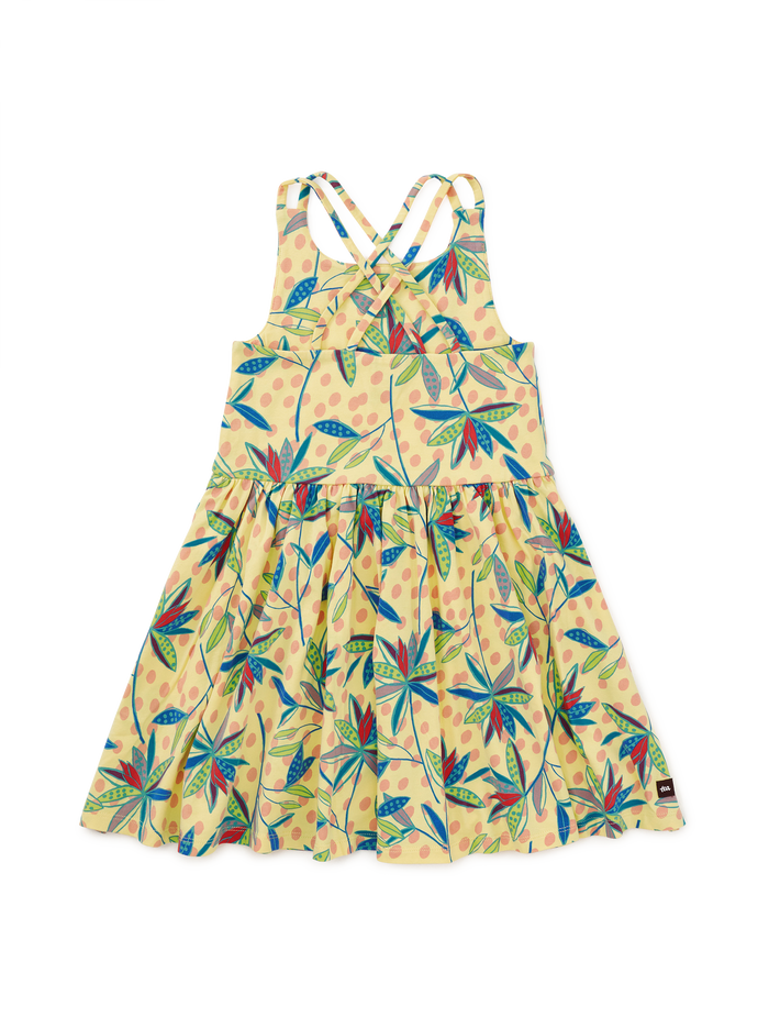 Strappy Back Skirted Dress