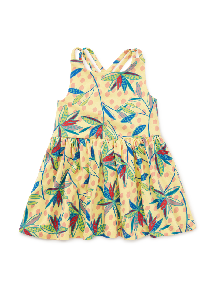Strappy Back Skirted Dress