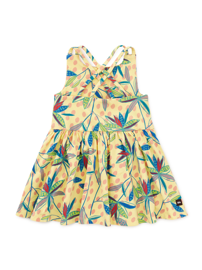 Strappy Back Skirted Dress