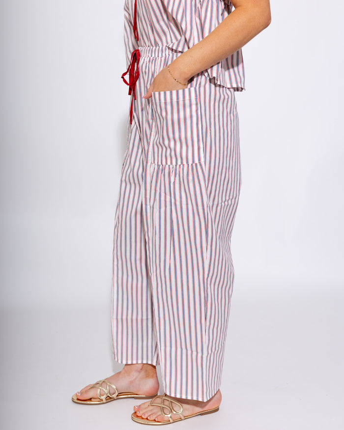 Navy White Stripe Tie Front Tank Pant Set - Bucketlist - Gaudie & Co. Texas Boutique