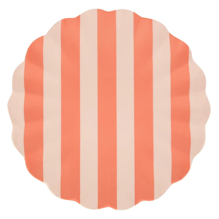 Meri Meri - Stripy Reusable Bamboo Large Plates -