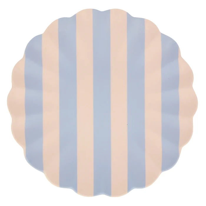 Meri Meri - Stripy Reusable Bamboo Large Plates -