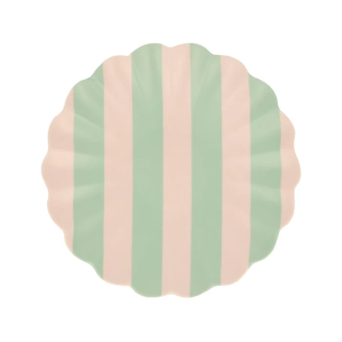 Meri Meri - Stripy Reusable Bamboo Small Plates -