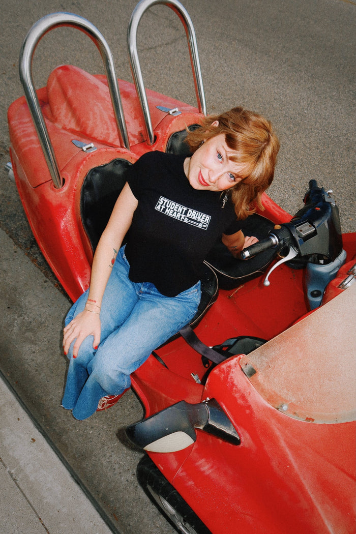 Elizabeth Bay - Student Driver At Heart Baby Tee -