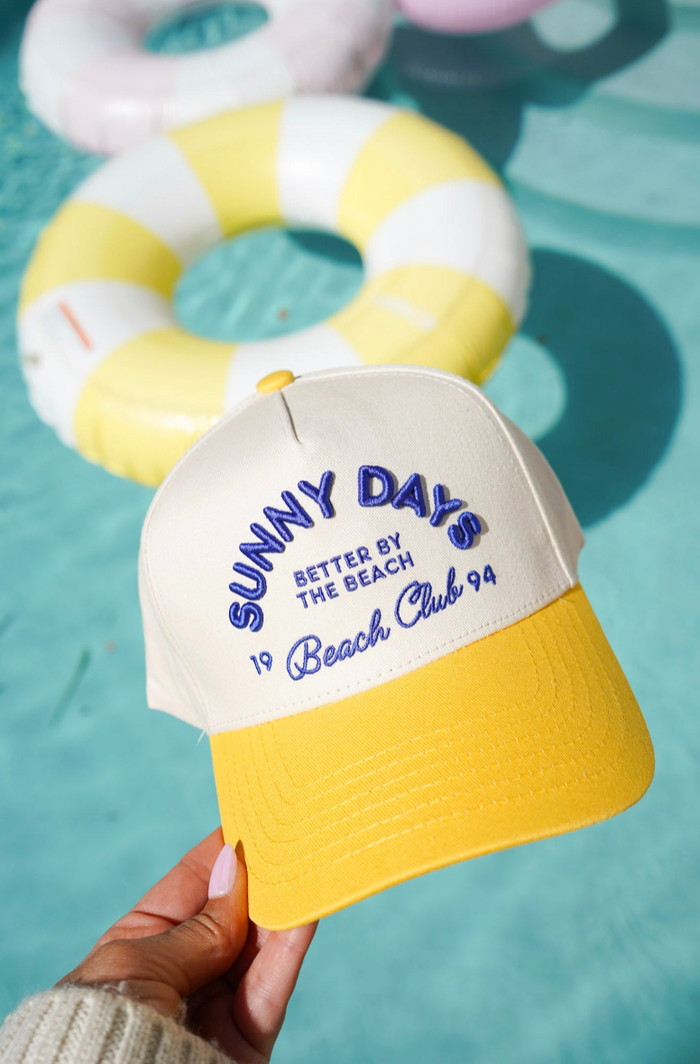 Sunny Days - Yellow Vintage Trucker Hat