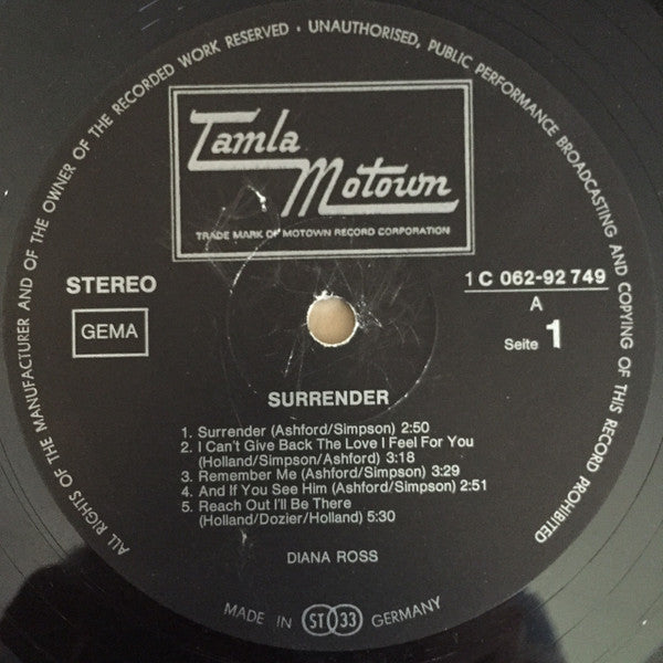 Surrender (1971 German Press)