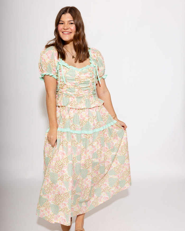 Sweetheart Garden Midi Dress
