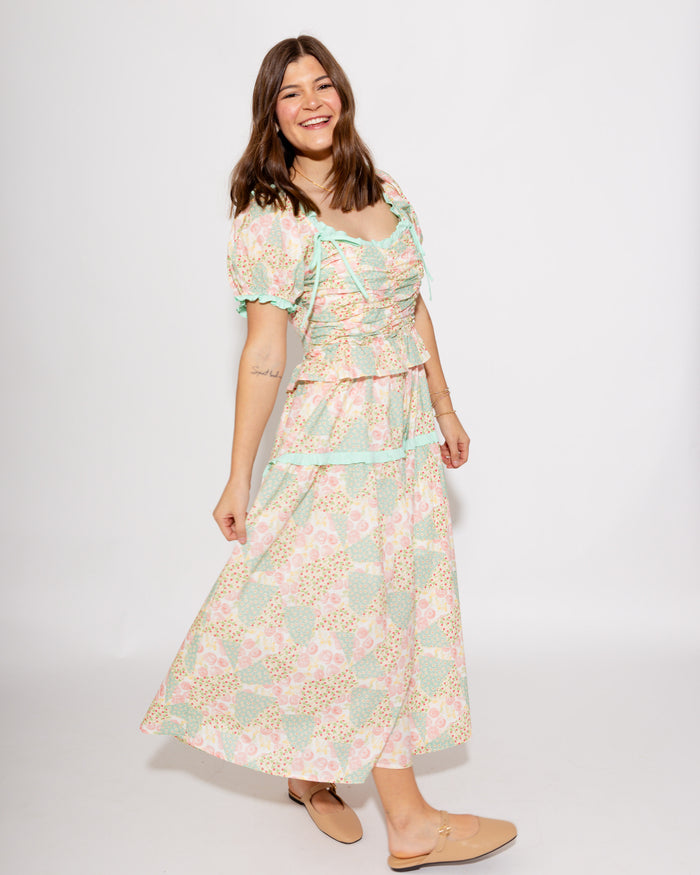 Sweetheart Garden Midi Dress