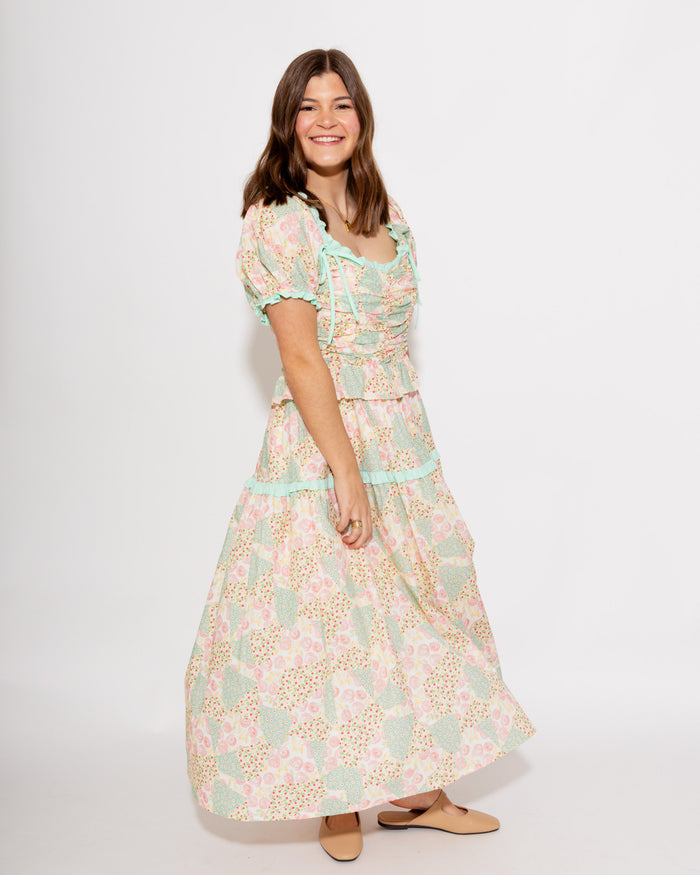 Sweetheart Garden Midi Dress