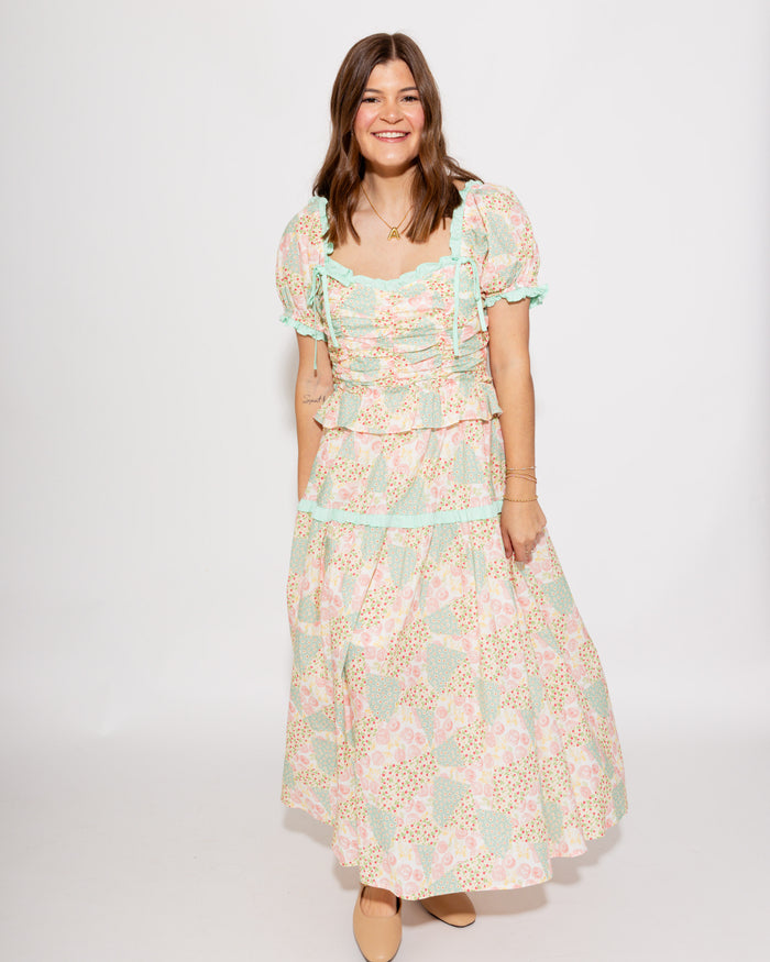 Sweetheart Garden Midi Dress