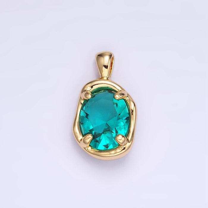 Teal Pendant Charm