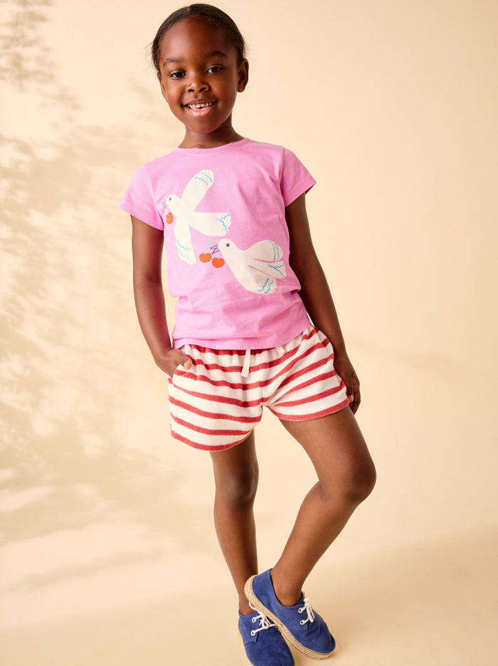 Terrycloth Stripe Shorts