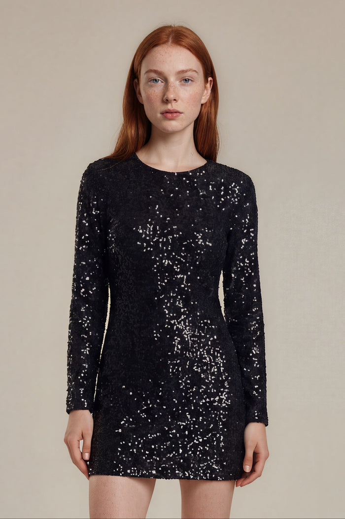 & Other Stories - Tessa Sequin Dress - Black -