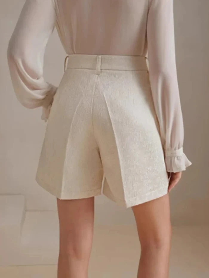 High-Waist Textured Shorts - Allen Fitness | Fashion & Activewear UK