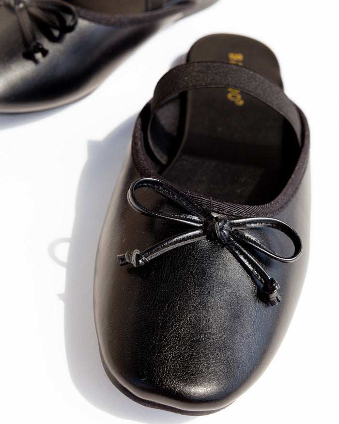 The Ballet Belle Mule in Black