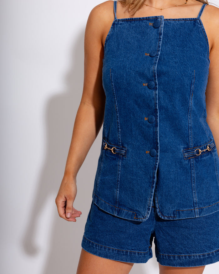 The Blue Jean Babe Top