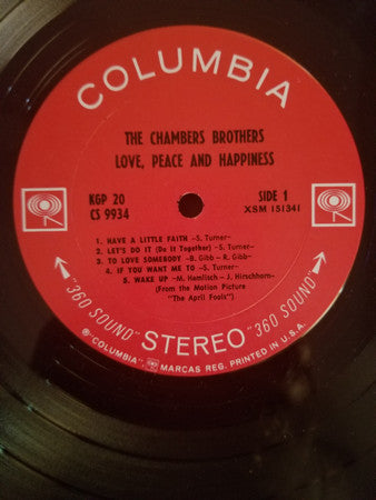 The Chambers Brothers - Love, Peace And Happiness / Live At Bill Graham's Fillmore East