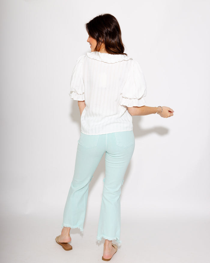 The Cool Mint Distressed Jeans