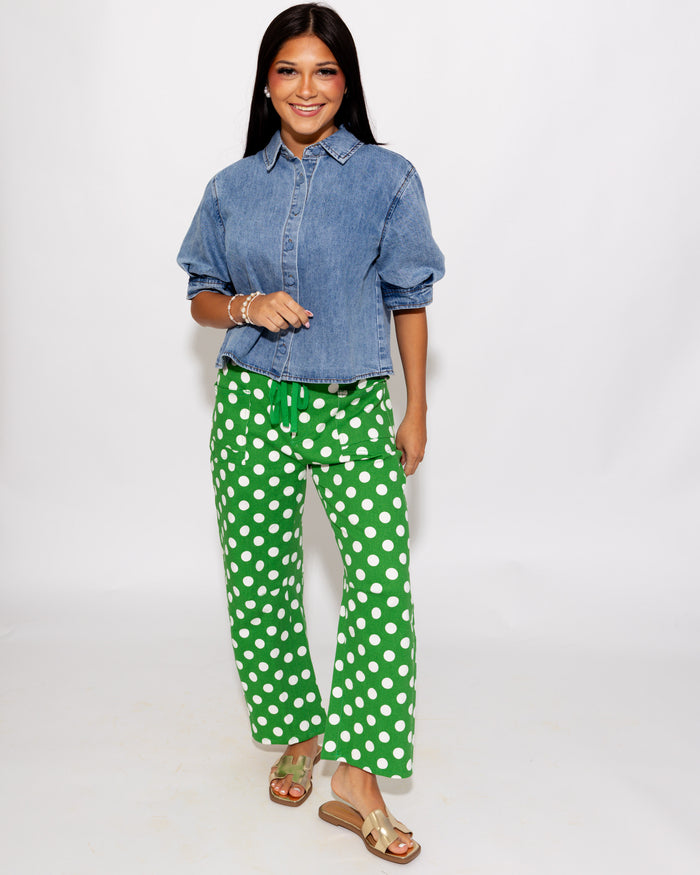 The Denim Darling Button-Up Top