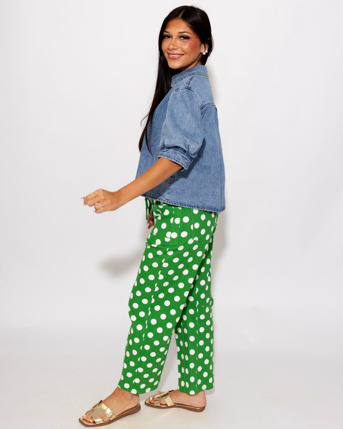 The Denim Darling Button-Up Top