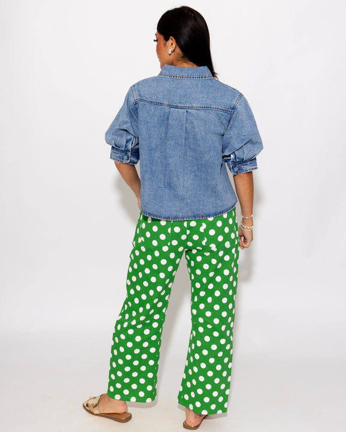The Denim Darling Button-Up Top