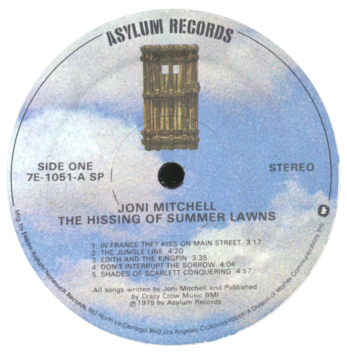 The Hissing Of Summer Lawns (US Original Pressing)