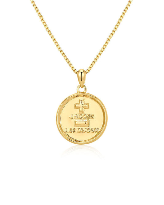 Luv Aj - The 'I Love Jewelry' Coin Necklace - Gold