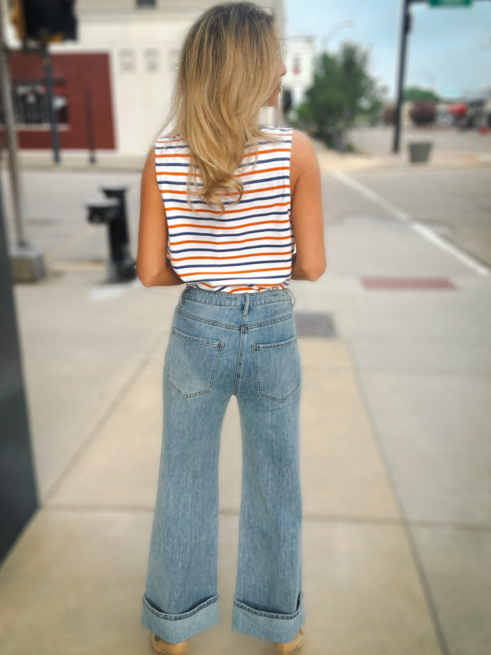 The Ideal Straight Leg Denim