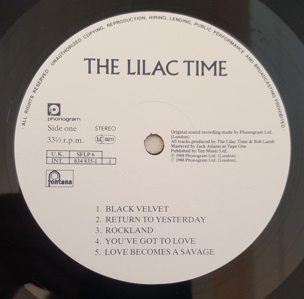 The Lilac Time - The Lilac Time (LP) [UK] 1st