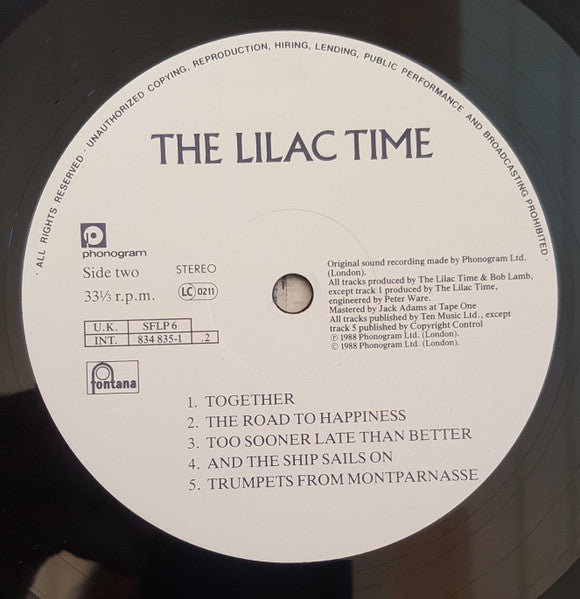 The Lilac Time - The Lilac Time (LP) [UK] 1st