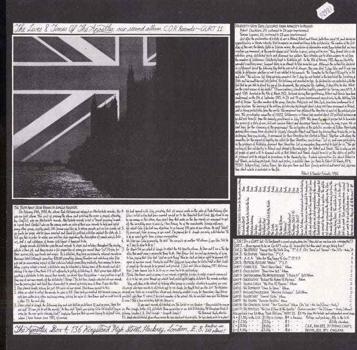 The Lives And Times Of The Apostles (1986, UK LP)