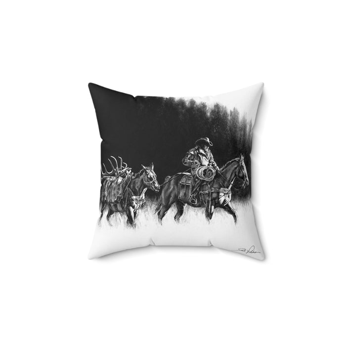 "The Long Haul" Square Pillow.