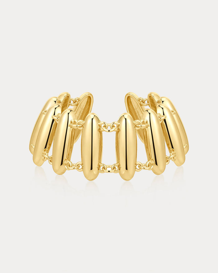 Luv Aj - The Milan Bead Stud Bracelet - Gold