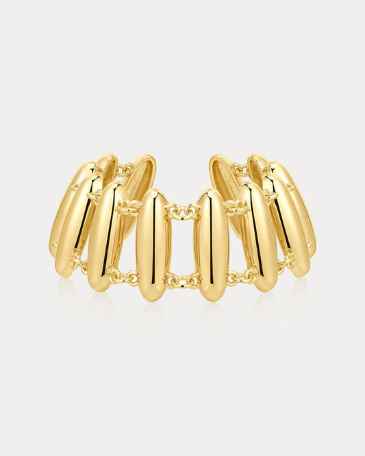 Luv Aj - The Milan Bead Stud Bracelet - Gold