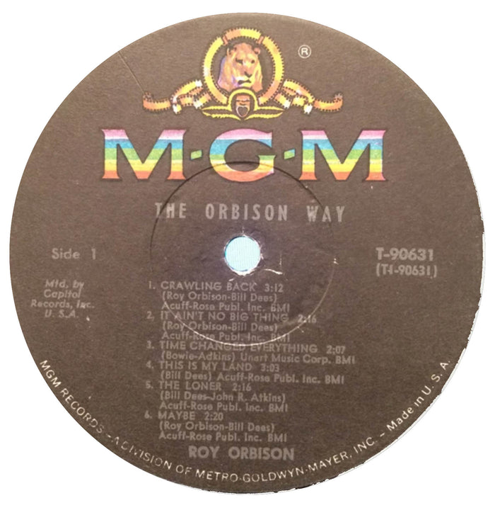 The Orbison Way (1965 Press)