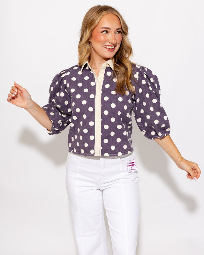 The Polished Polka Dot Jacket