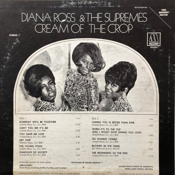 The Supremes - Cream Of The Crop (LP) [US] 1st