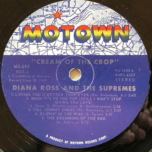 The Supremes - Cream Of The Crop (LP) [US] 1st