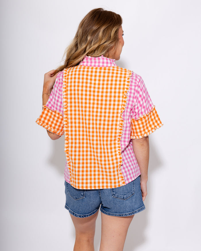 THML | Gingham Charm Top