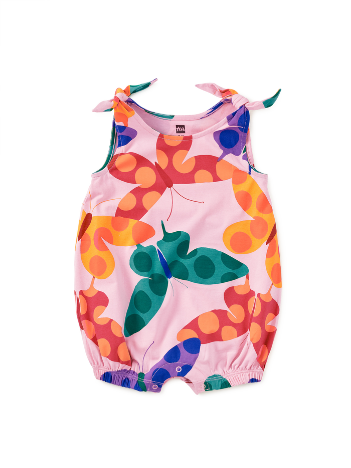 Tie Shoulder Baby Romper